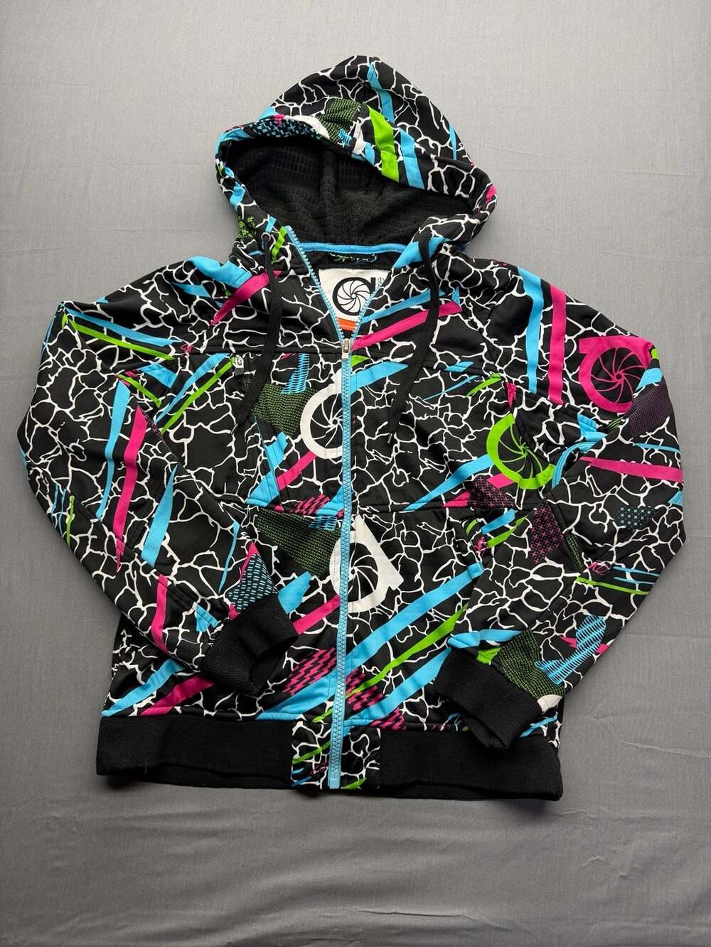 Aperture All Season Full Zip Hoodie Jacket Size Small Multi Colored